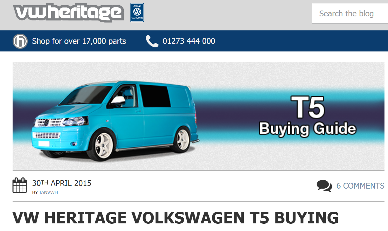 T5 (UK newer model Eurovan) buying guide