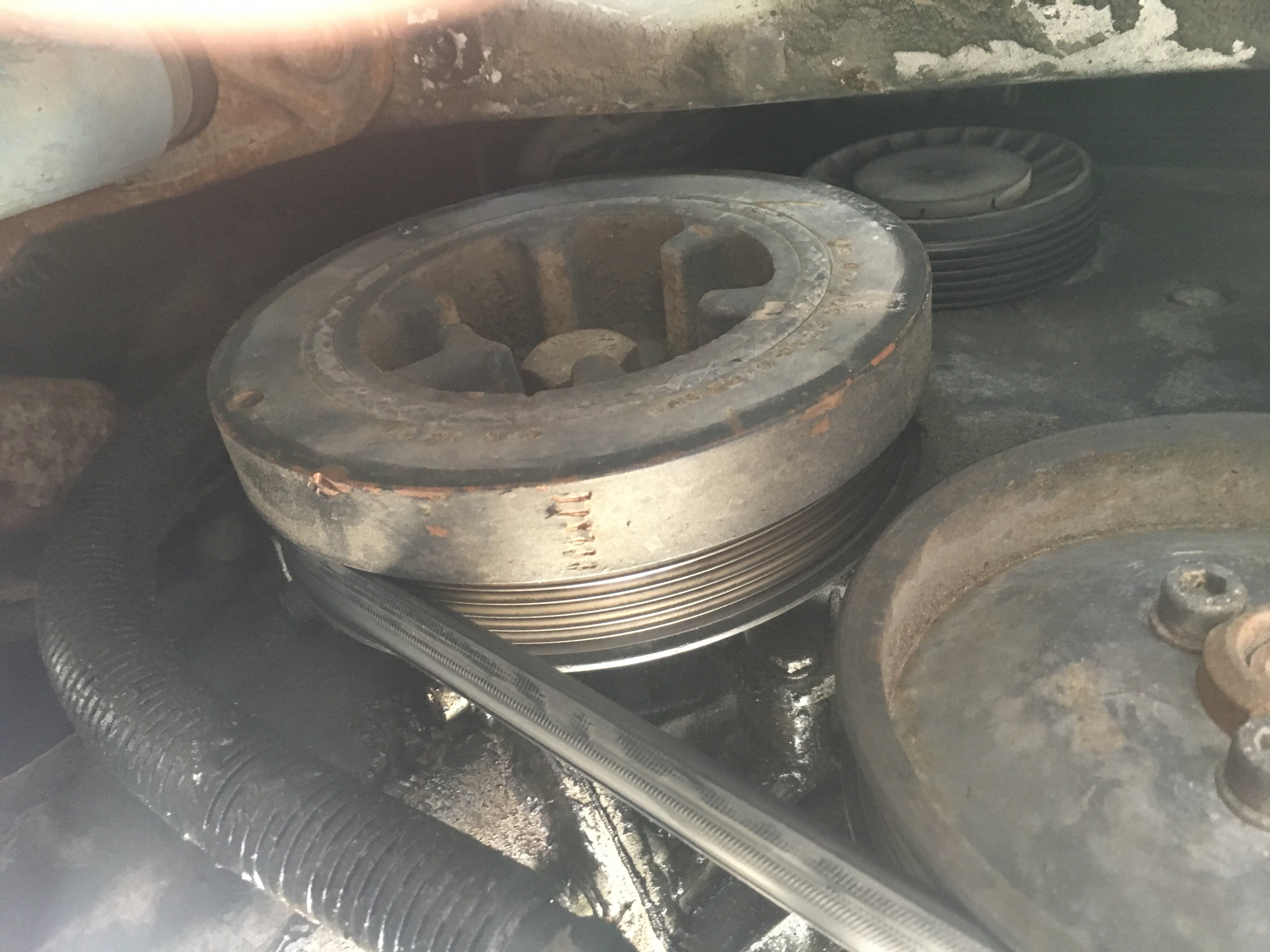 Replacing a serpentine belt – 1993 Eurovan