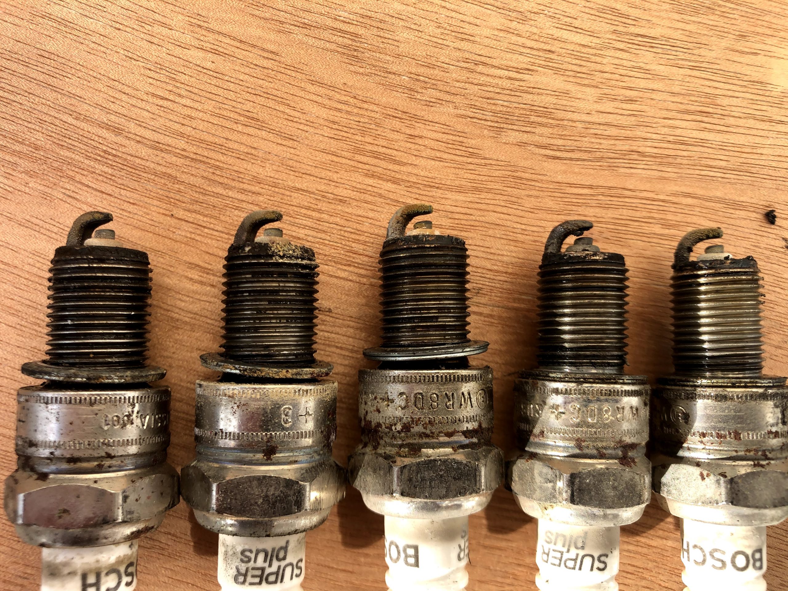 Replaced spark plugs – 1993 EV